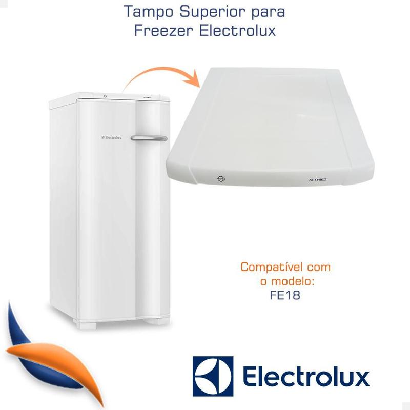 Tampo Freezer Electrolux FE18 77187864 - Branco - Peças para